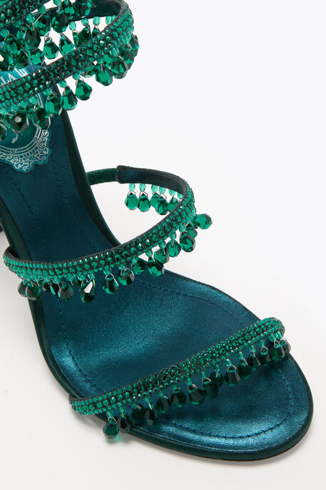René Caovilla Chandelier Sandal 105 - Emerald