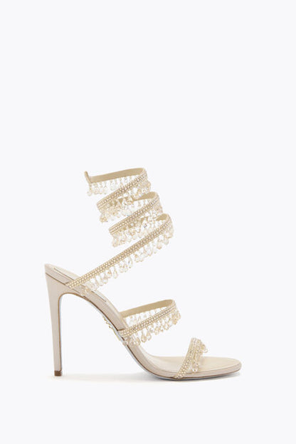 René Caovilla Chandelier Sandal 105 - Champagne