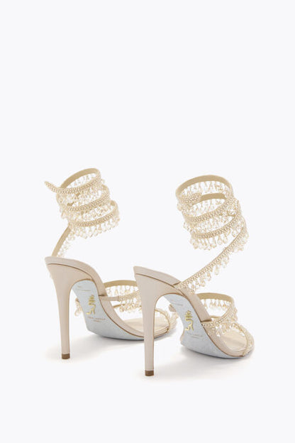 René Caovilla Chandelier Sandal 105 - Champagne