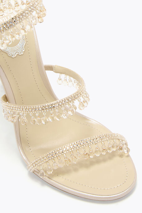René Caovilla Chandelier Sandal 105 - Champagne