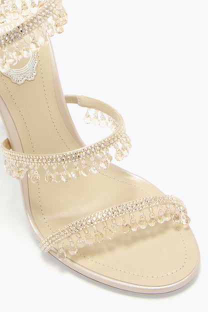 René Caovilla Chandelier Sandal 105 - Champagne