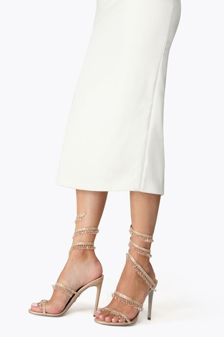 René Caovilla Chandelier Sandal 105 - Champagne