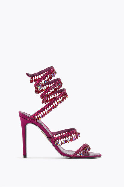 René Caovilla Chandelier Sandal 105 - Crimson