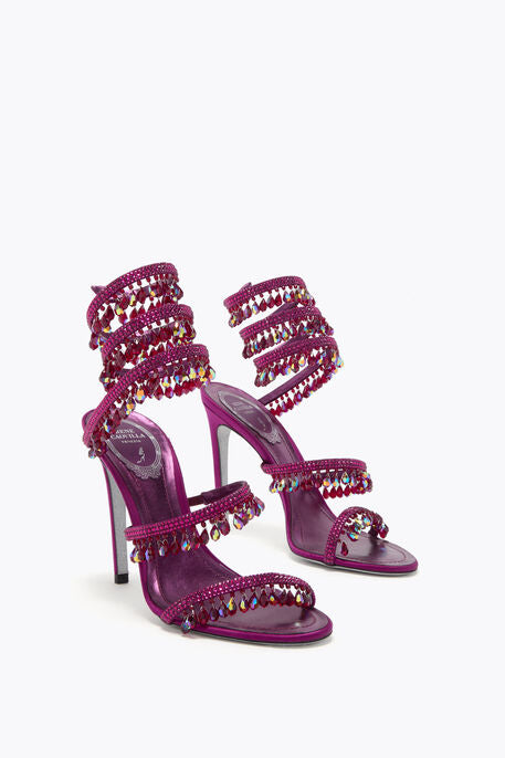 René Caovilla Chandelier Sandal 105 - Crimson