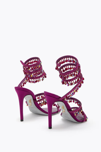 René Caovilla Chandelier Sandal 105 - Crimson