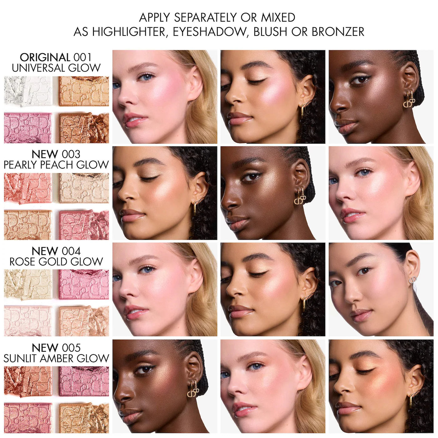 Dior Backstage Glow Maximizer Face Palette - Rose Gold